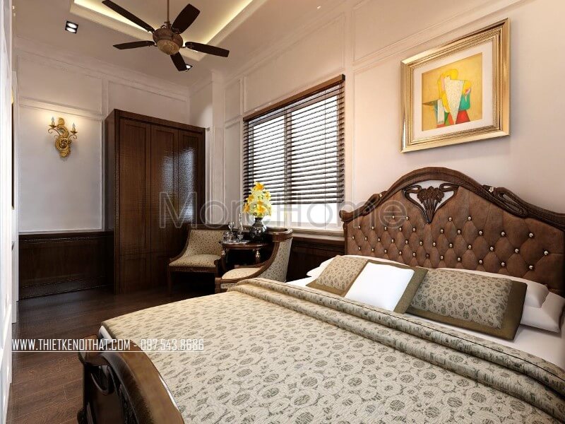 Thiết kế nội thất biệt thự Vinhomes Riverside phong cách tân cổ điển